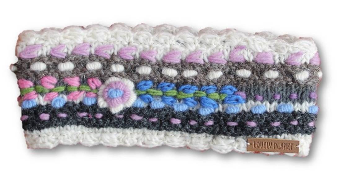 Panneb&aring;nd i ull med broderier